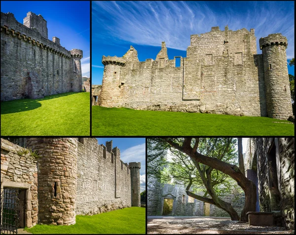 Каменный замок Шотландии — стоковое фото