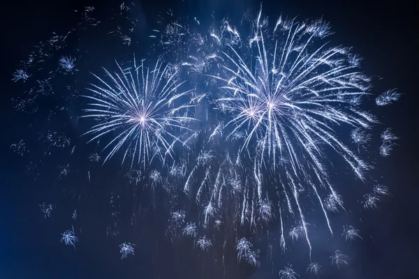 Fireworks during the celebrations event at night — Stock Photo, Image