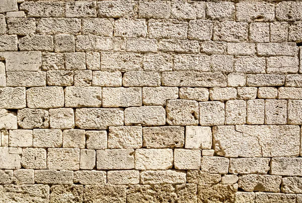 白い石造りの古代の壁 — ストック写真