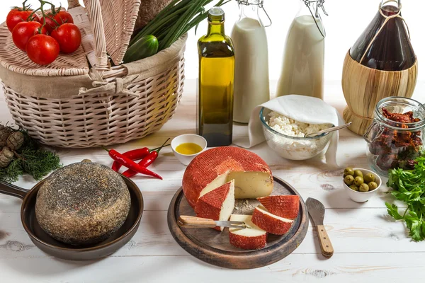 Tabla de productos saludables ricamente rellenos —  Fotos de Stock