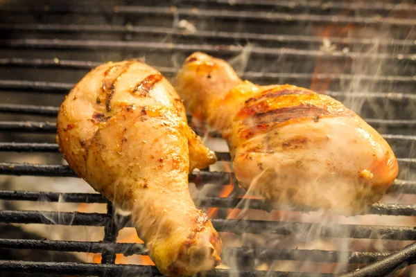 Barbecue Chicken at summer on grill — Stock Photo, Image