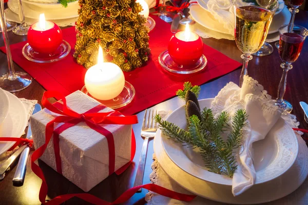 É hora de deliciosa comida de Natal — Fotografia de Stock