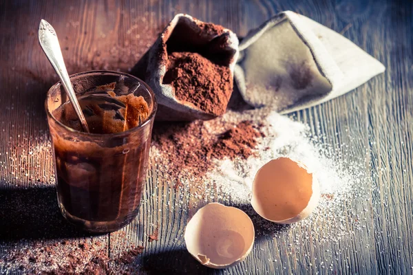 Dessert composed of eggs and sugar — Stock Photo, Image