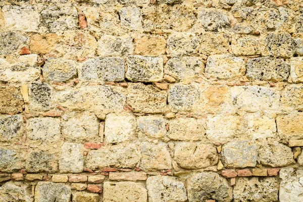 Medieval wall built of stone — Stock Photo, Image