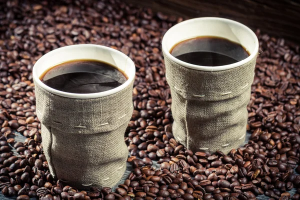 Frisch gebrühter Retro-Kaffee — Stockfoto