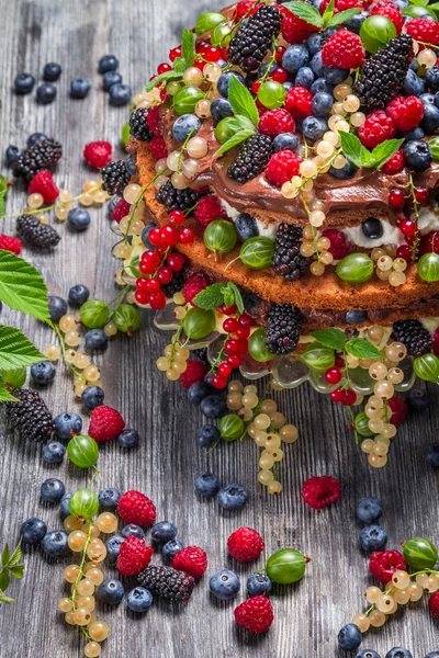 Cake made of wild berries — Stock Photo, Image