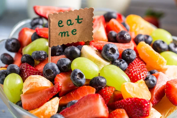 Enjoy your fruit salad — Stock Photo, Image