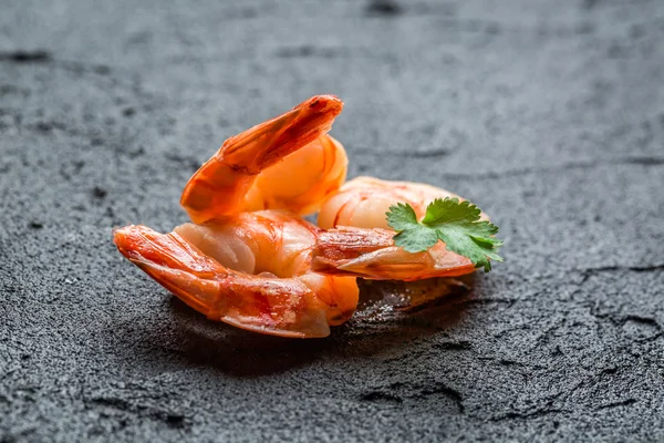 Closeup of fresh seafood on a stone — Stock Photo, Image