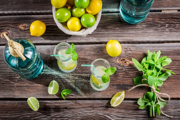 Lemonade made of fresh fruits — Stock Photo, Image