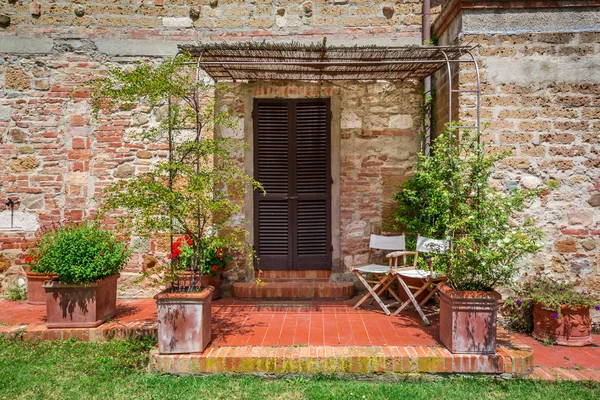 Agritourismo en Toscana hermoso día soleado —  Fotos de Stock