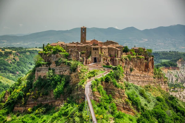 Utsikt över den gamla staden Bagnoregio — Stockfoto