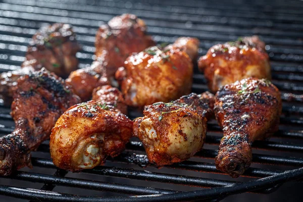 Homemade Grilled Chicken Leg Marinated Honey Spices Grilled Chicken Leg — Stock Photo, Image