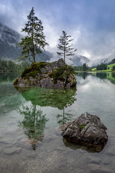 Berchtesgaden National Park Mountain Lake Hintersee Germany Europe — Foto de Stock