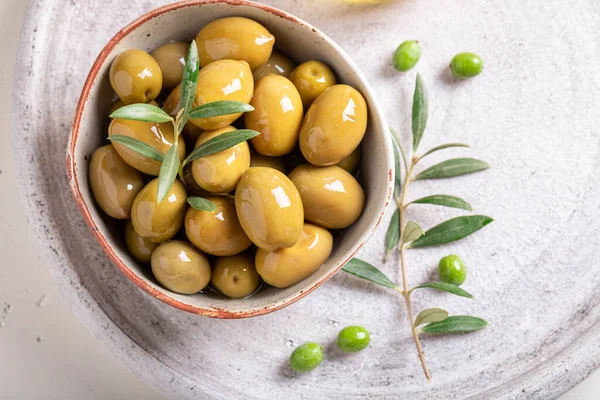 Delicious Healthy Olives Source Healthy Fat Products Made Olives — Stockfoto