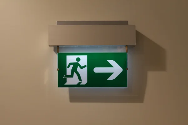 Emergency exit sign — Stock Photo, Image