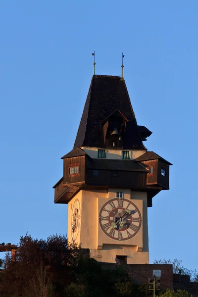 オーストリア、グラーツの時計塔 — ストック写真