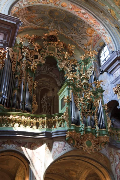 Grön golden orgel — Stockfoto