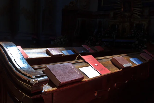 Church bench — Stock Photo, Image