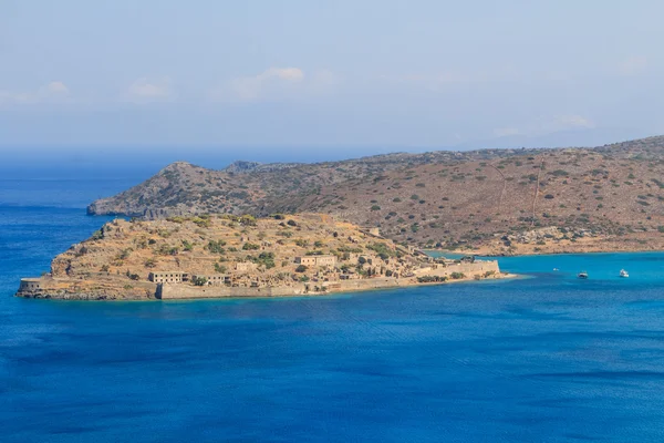 Spinalonga from the Hills — Stock Photo, Image