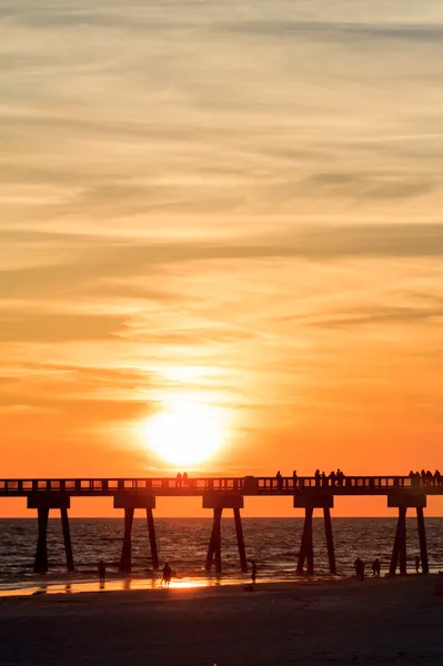 Sunset Beach Florida, ABD iskelede — Stok fotoğraf