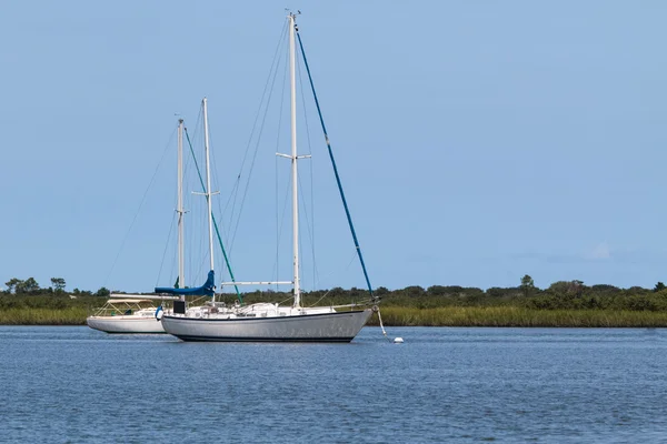 Two sailing boats — Stock Photo, Image