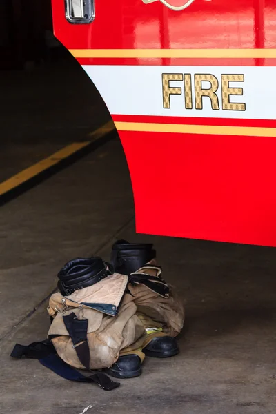 Firefighter boots — Stock Photo, Image