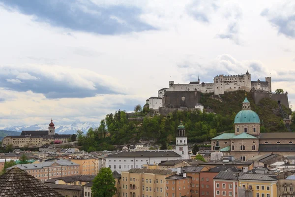 Pohled na město Salzburg — Stock fotografie