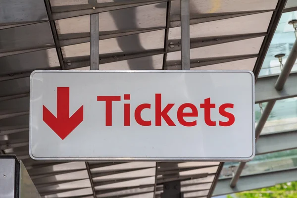 Tickets teken — Stockfoto