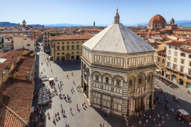 Battistero of the dome of Florence, Italy clipart