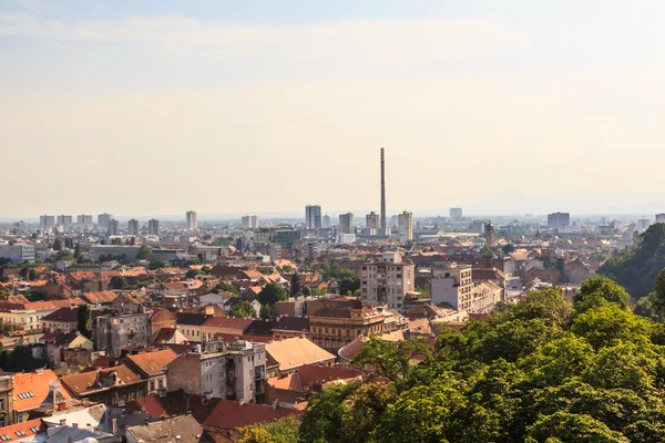 Промышленный городской пейзаж Западного Загреба — стоковое фото