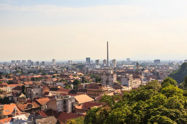 Przemysłowe panoramę zachodniej Zagrzeb — Zdjęcie stockowe