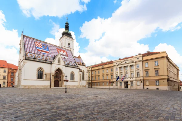 Kostel svatého Marka v Záhřebu — Stock fotografie