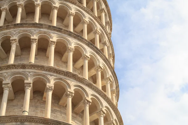 Detail of the leaning tower of Pisa — Stock Photo, Image