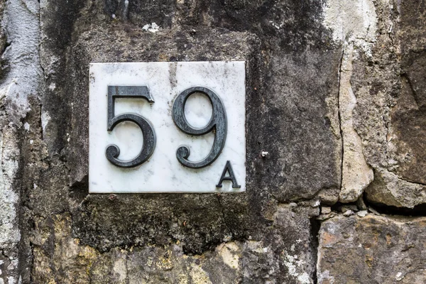 Huisnummer 59 een — Stockfoto