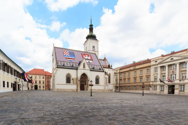 Igreja de São Marcos em Zagreb — Fotografia de Stock