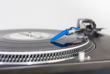 DJ needle on vinyl record