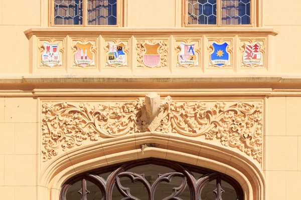 Coats of arms in castle Lednice — Stock Photo, Image