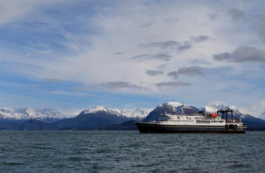 Homer, alaska yaklaşan feribot