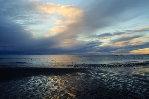 Moody kış günbatımı — Stok fotoğraf