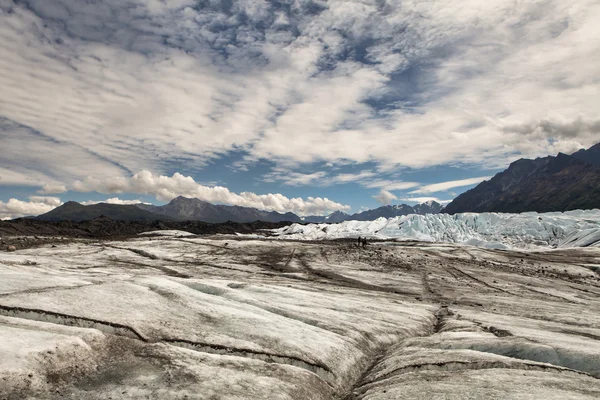 Matanuska ledovec s mraky — Stock fotografie