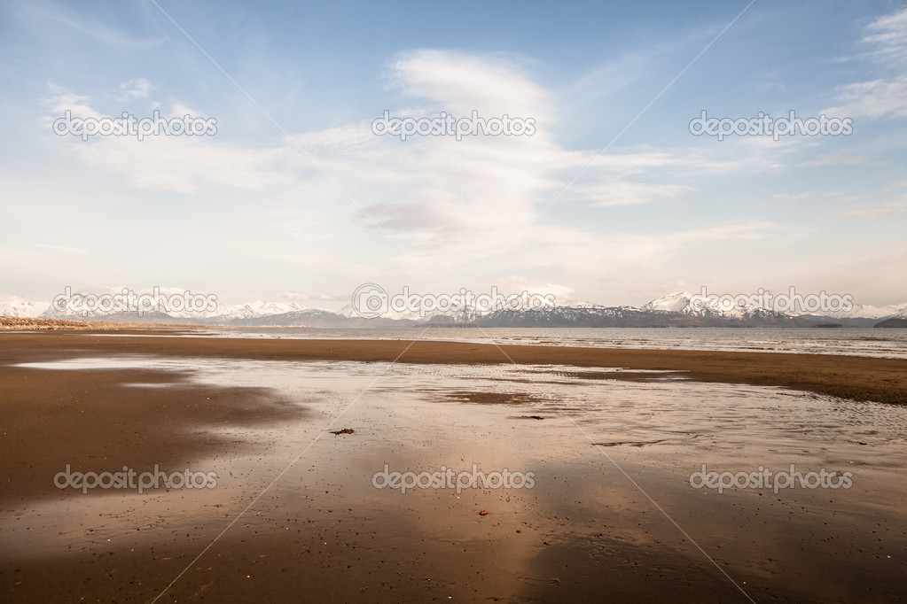 Alaskan sandy beach