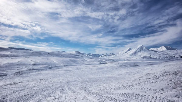 Empty Snowmobile Playground — Stock Photo, Image