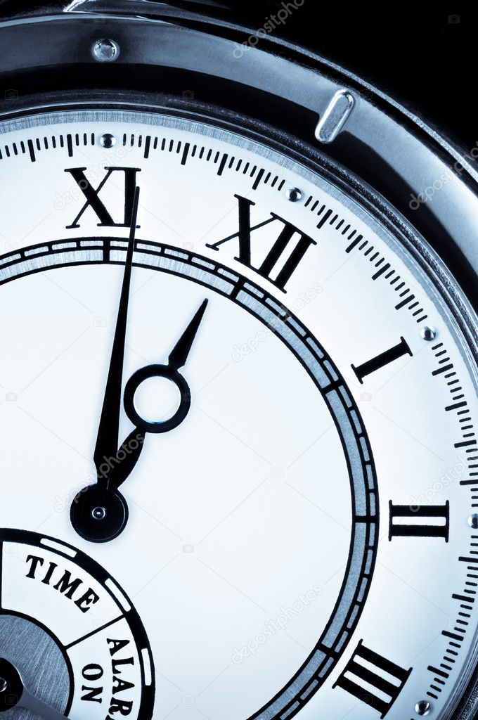 Clock face, watch closeup — Stock Photo © agcuesta1 14950681