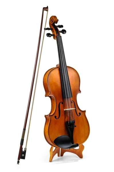 Violin and fiddle stick — Stock Photo, Image