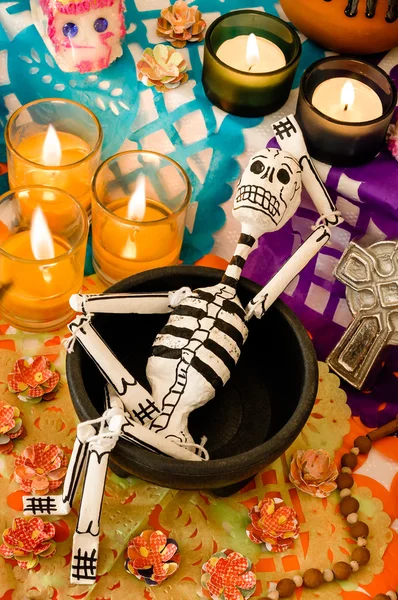 Mexican day of the dead offering (Dia de Muertos) — Stock Photo, Image