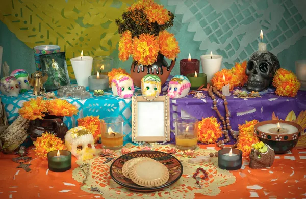 Día mexicano del altar muerto (Dia de Muertos ) — Foto de Stock