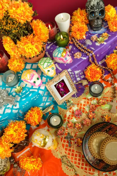 Día mexicano del altar muerto (Dia de Muertos ) — Foto de Stock