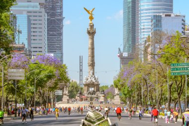 Pazar bisikletçileri paseo de la Reforma, Meksika
