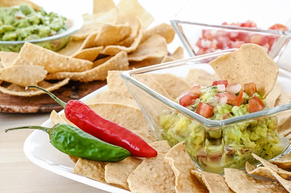 Lanche de guacamole — Fotografia de Stock