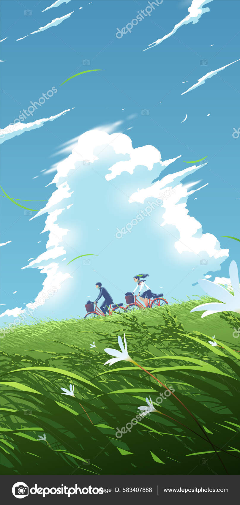 anime blue sky wallpaper